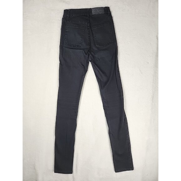 Cheap Monday Second Skin Very Stretch Ladies Skinny Black Jeans Size W 26 L 32 - Picture 5 of 14